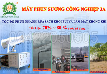Ứng dụng Máy phun sương dập bụi công nghiệp trong các ngành công nghiệp nặng Ứng dụng Máy phun sương dập bụi công nghiệp trong các ngành công nghiệp nặng
