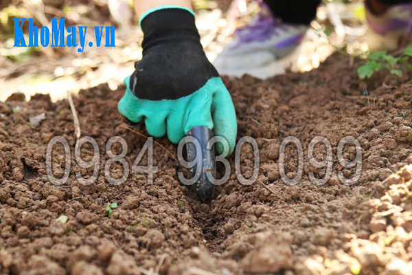 Găng tay làm vườn có móng 3A dùng để xẻ đất gieo hạt