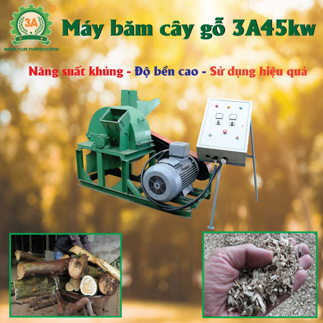 Máy băm gỗ công nghiệp