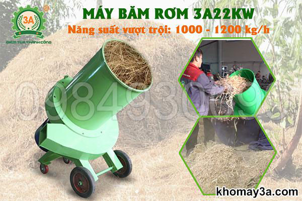 Máy băm rơm 