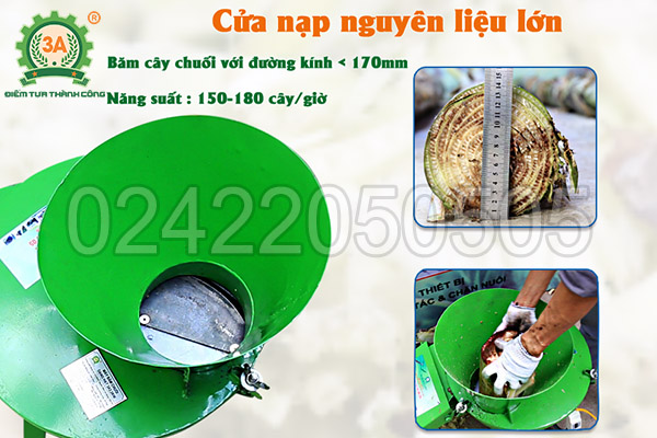 Máy thái chuối cây