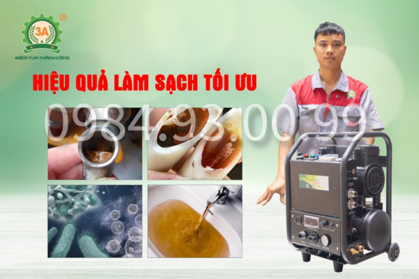 máy sục rửa đường ống