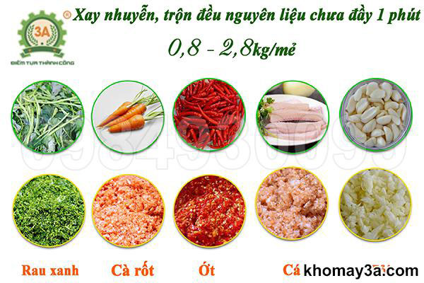 Máy xay rau củ công nghiệp